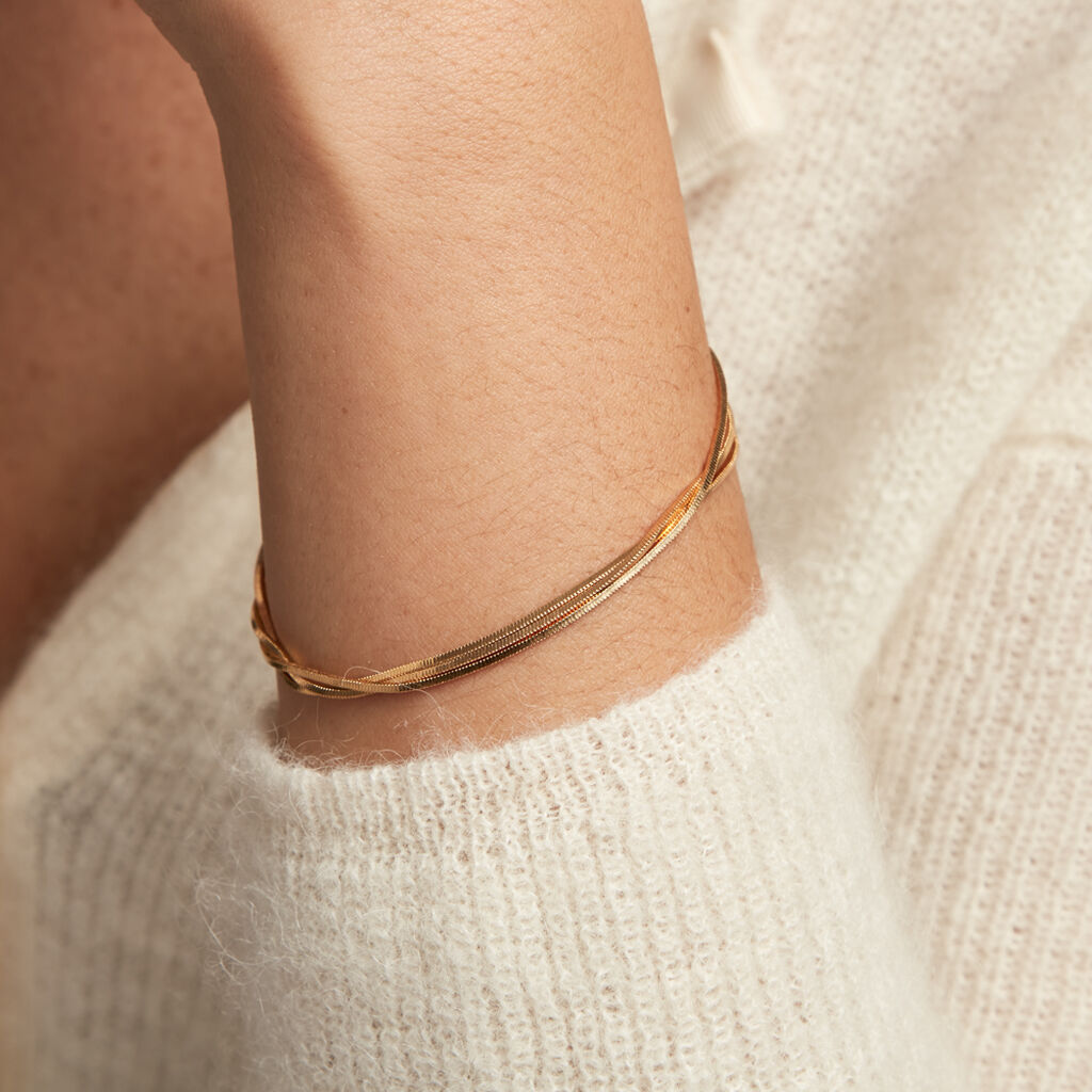 Bracelet Ariane Plaqué Or Jaune - Bracelets chaîne Femme | Histoire d’Or