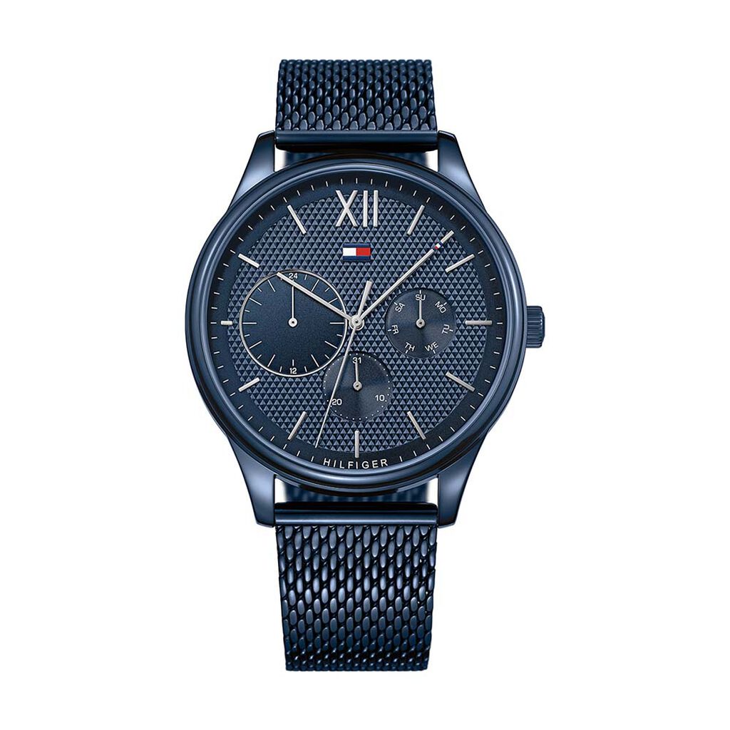 Montre Tommy Hilfiger Damon Bleu - Montres Homme | Histoire d&rsquo;Or