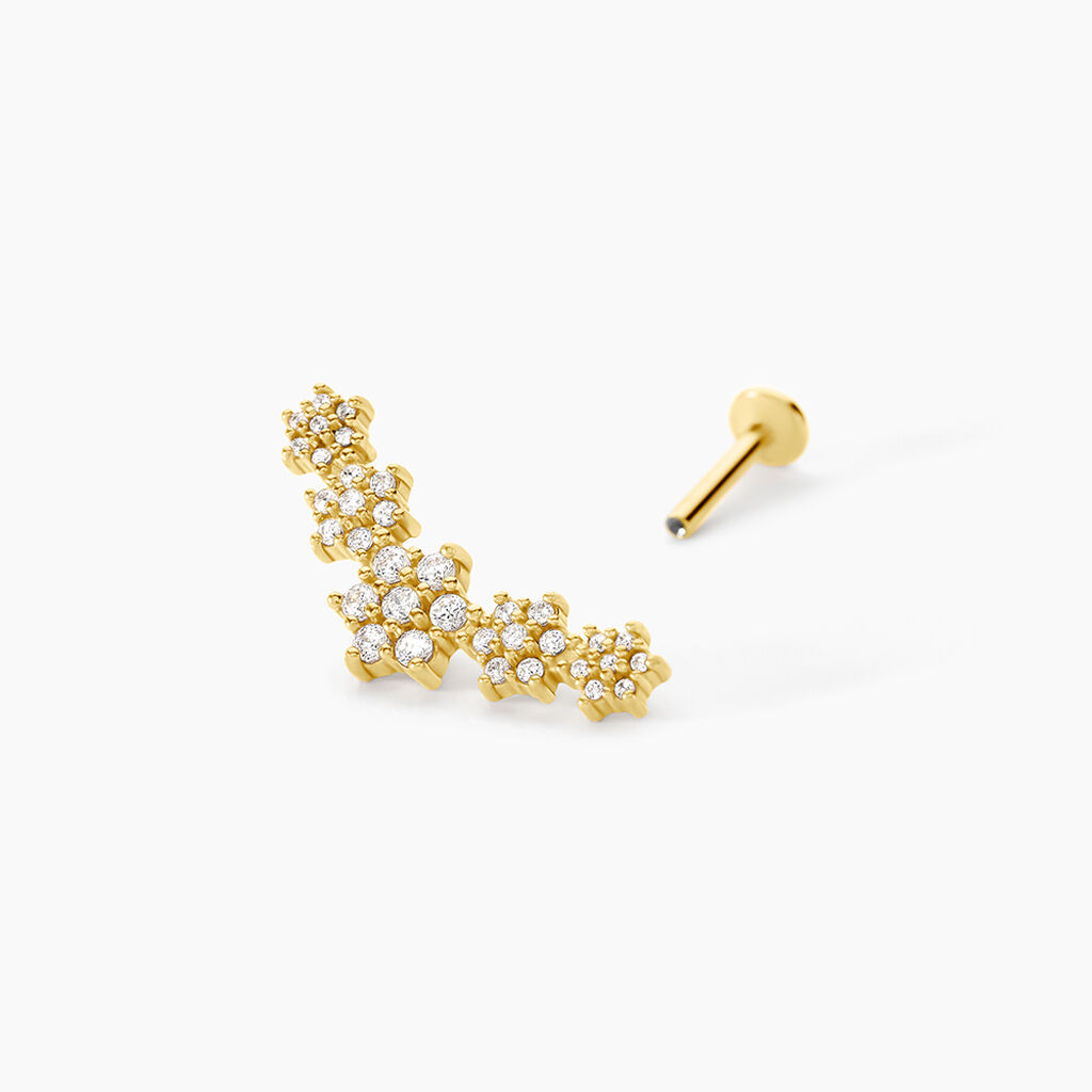 Piercing D'hélix Amadora Acier Jaune Cristal - Nouveautés Femme | Histoire d’Or