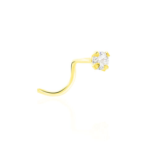 Piercing De Nez Fethi Serti Griffe Or Jaune Oxyde De Zirconium - Bijoux Femme | Histoire d’Or