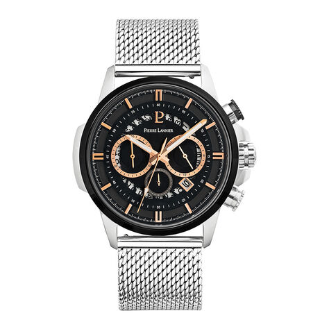 Montre Pierre Lannier Sentinelle Noir - Montres Homme | Histoire d’Or