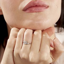 Bague Delphine Or Blanc Diamant - Bagues avec pierre Femme | Histoire d’Or