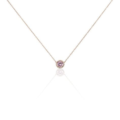 Collier Rio Copacabana Argent Rose Oxyde De Zirconium - Colliers fantaisie Femme | Histoire d’Or