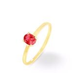 Bague Lily Or Jaune Rubis - Bagues solitaires Femme | Histoire d&rsquo;Or