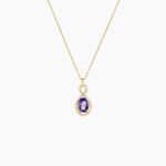 Collier Passion Or Jaune Amethyste Et Oxyde De Zirconium - Colliers Femme | Histoire d&rsquo;Or