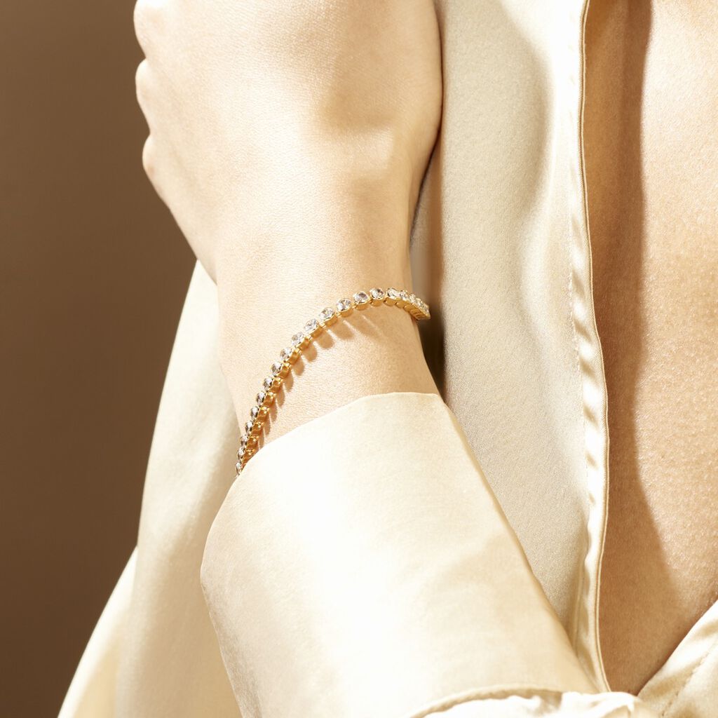 Bracelet Maryannick Plaqué Or Jaune Oxyde De Zirconium - Bracelets Femme | Histoire d’Or
