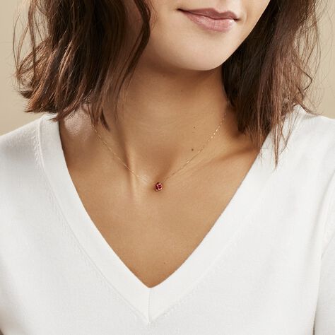 Collier Helidie Coccinelle Or Jaune - Colliers Femme | Histoire d’Or
