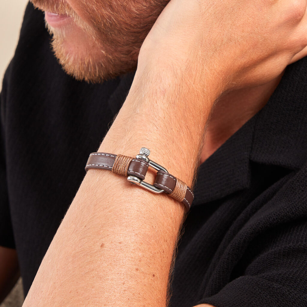 Bracelet Amarelo Acier Blanc - Bracelets Homme | Histoire d’Or