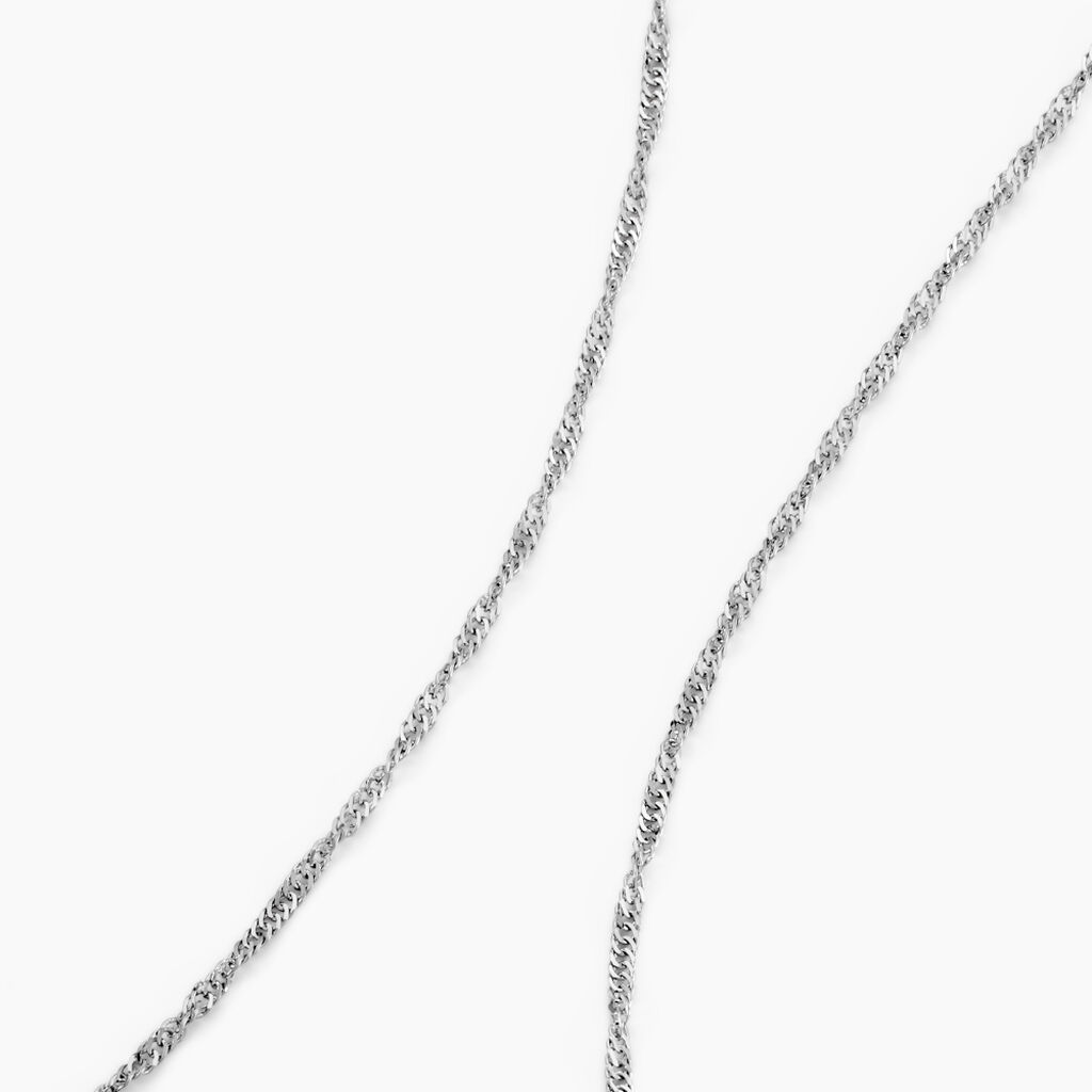 Cha&icirc;ne Shanone Argent Blanc - Chaines Femme | Histoire d&rsquo;Or