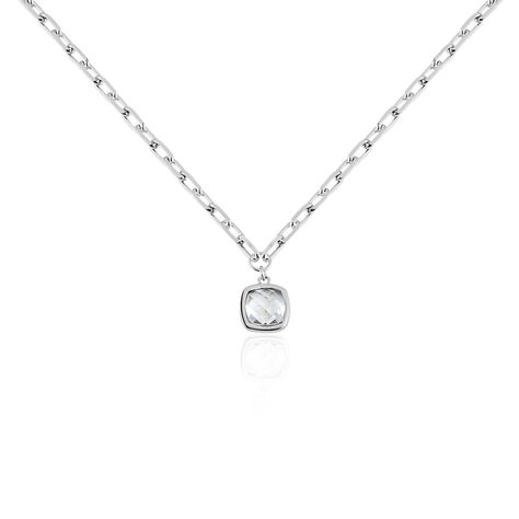 Collier Basch Argent Blanc Oxyde De Zirconium - Colliers Femme | Histoire d’Or