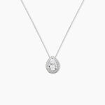 Collier Pilar Argent Blanc Oxyde De Zirconium - Colliers fantaisie Femme | Histoire d&rsquo;Or
