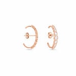 Boucles D'oreilles Liviu Argent Rose Oxyde De Zirconium - Boucles d'oreilles cr&eacute;oles Femme | Histoire d&rsquo;Or