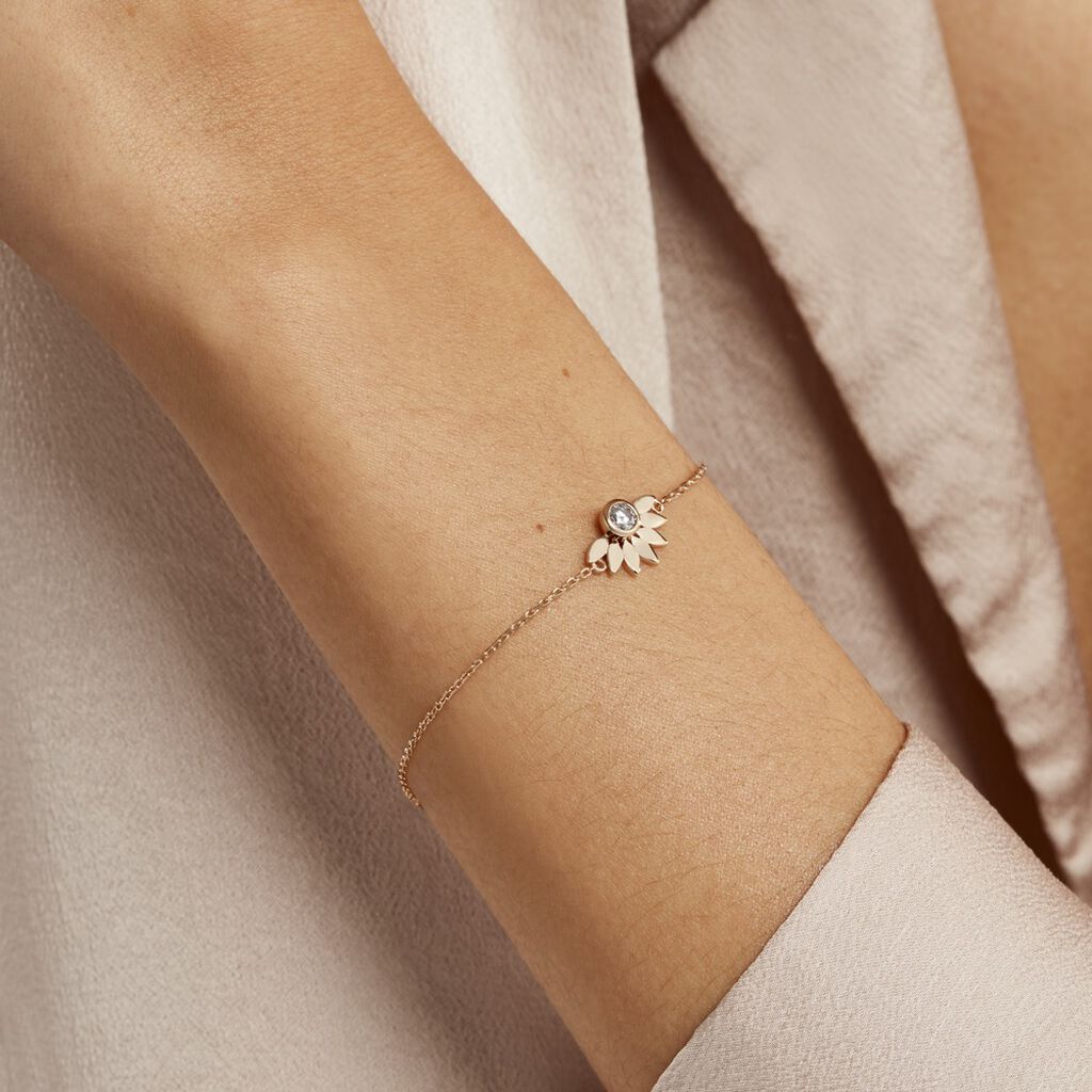 Bracelet Varia Plaqué Or Jaune Oxyde De Zirconium - Bracelets Femme | Histoire d’Or
