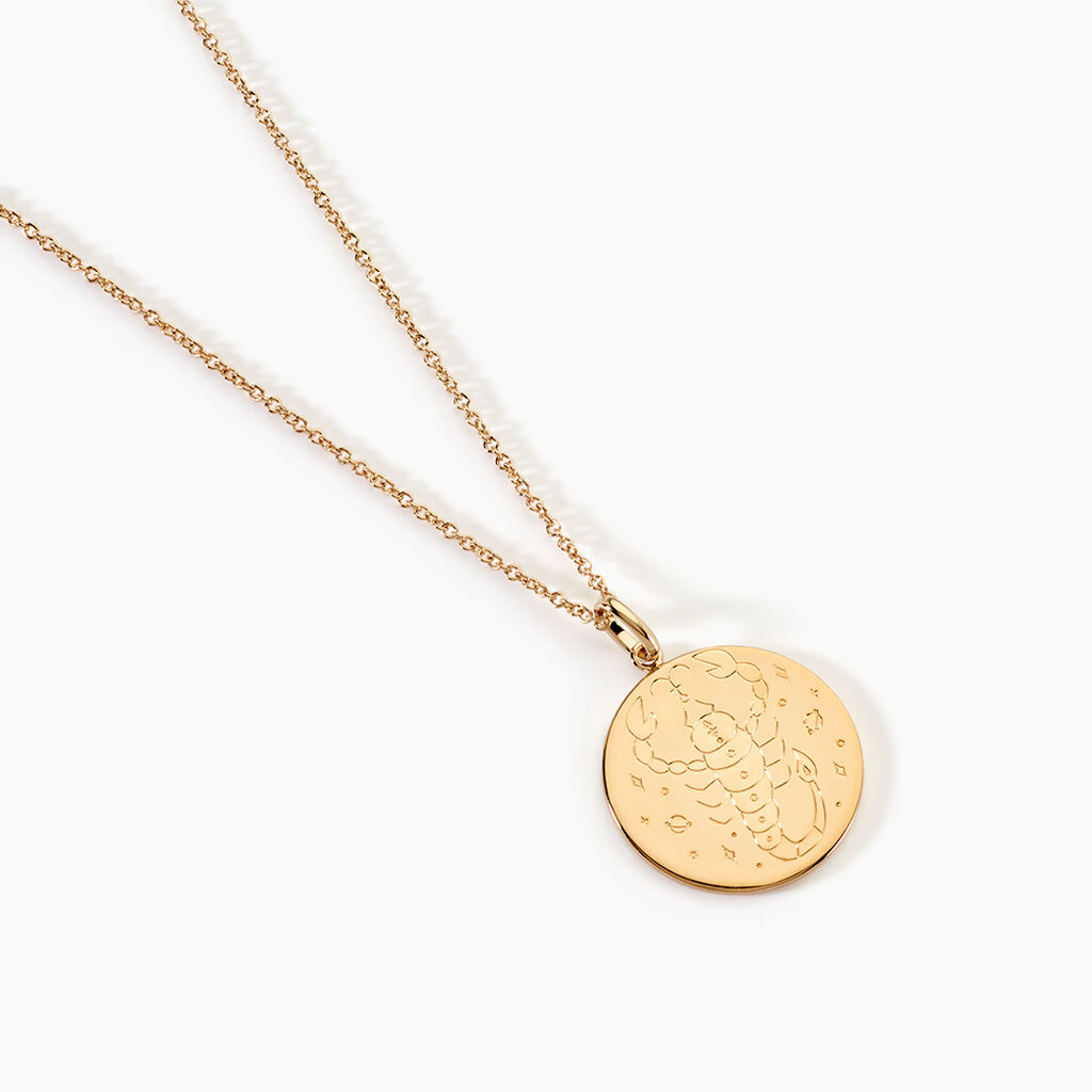 Collier Astro Plaqu&eacute; Or - Colliers Zodiaque Femme | Histoire d&rsquo;Or