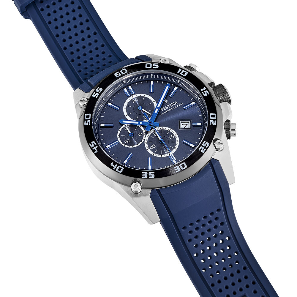 Montres Festina F20330/2 Acier Boucle Ardillon Blanc Ronde - HIMHB1B5740 •  Histoire d'Or