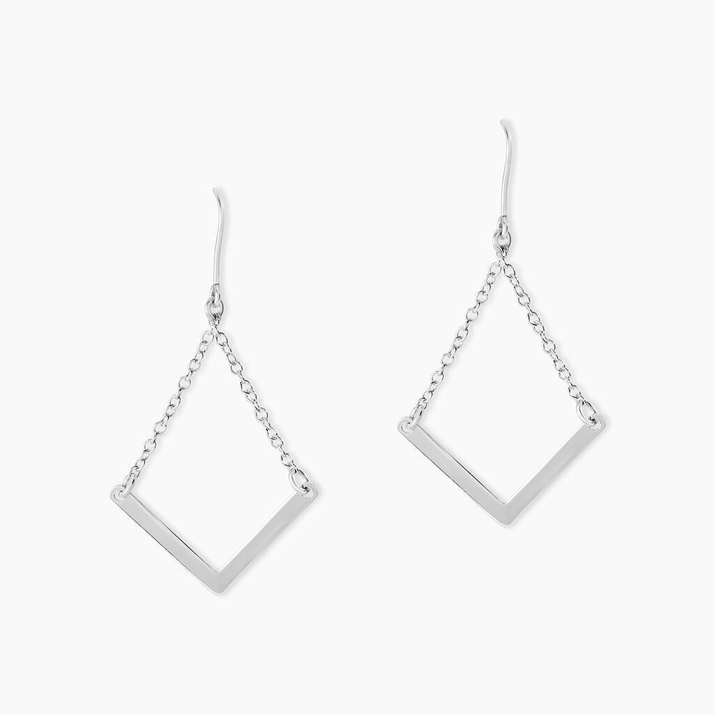 Boucles D'oreilles Argent Blanc  Lakia - Boucles d'oreilles fantaisie Femme | Histoire d’Or