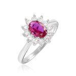 Bague Perez Argent Blanc Oxyde De Zirconium - Bagues solitaires Femme | Histoire d&rsquo;Or