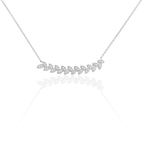 Collier Argent Eugenien Oxydes De Zirconium - Colliers fantaisie Femme | Histoire d’Or