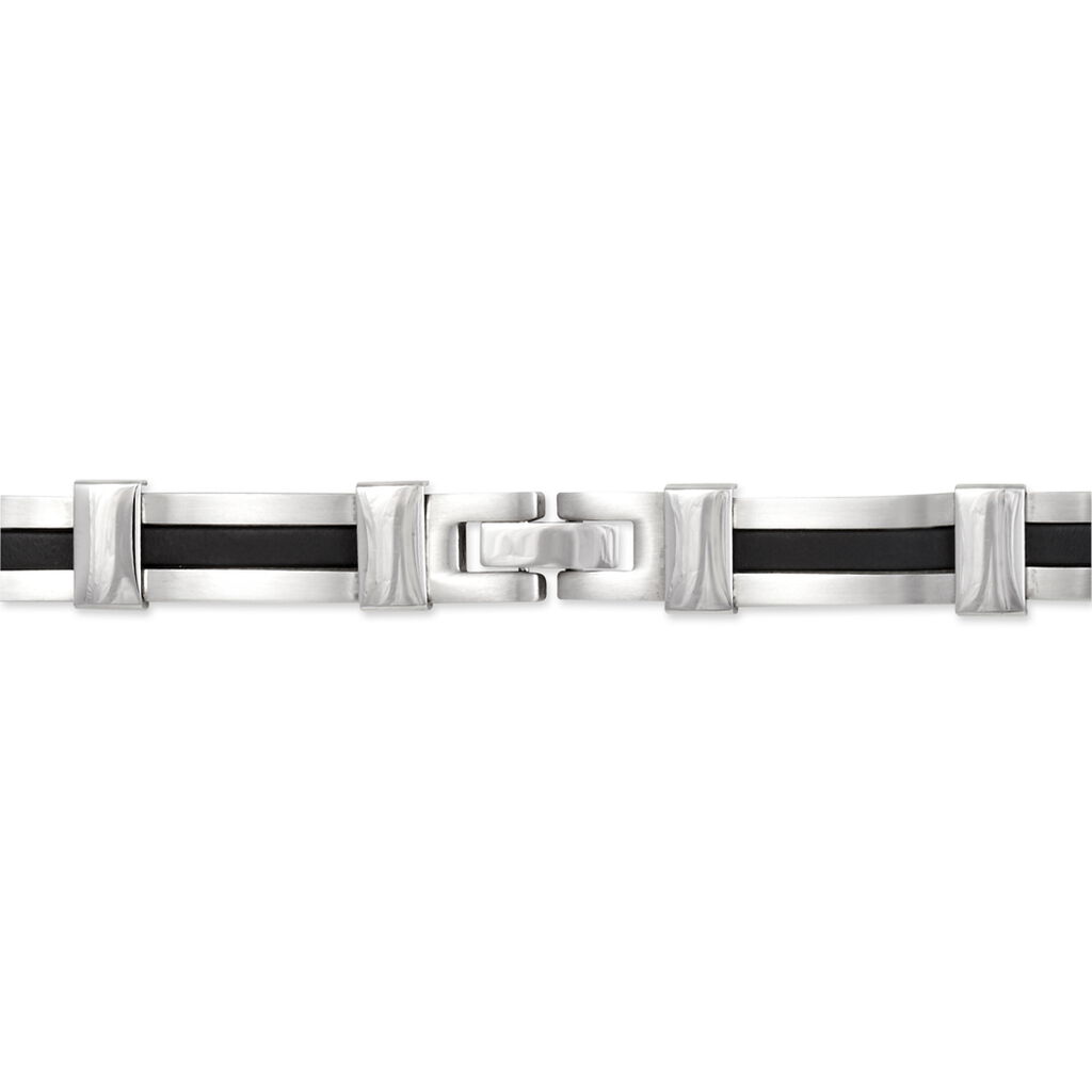 Bracelet Rene Acier Blanc - Bijoux sans pierre Homme | Histoire d&rsquo;Or