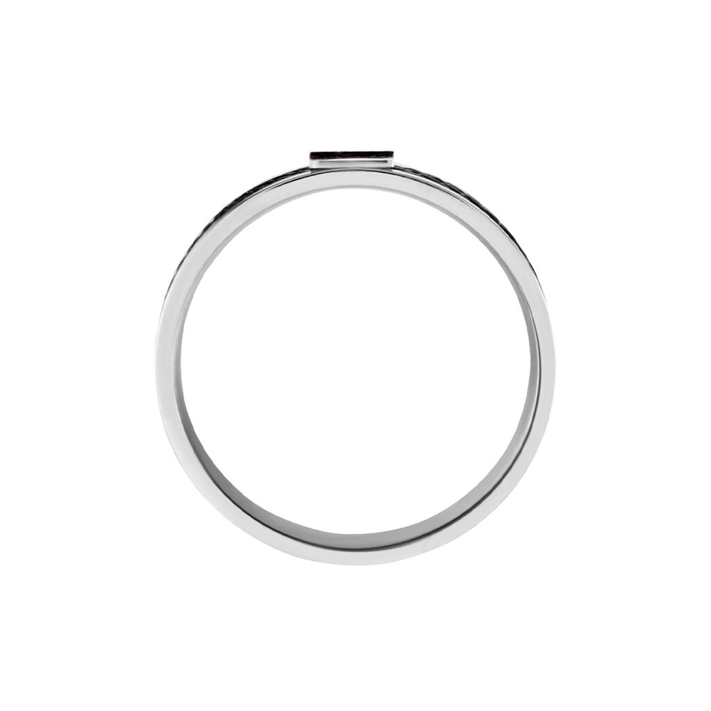 Bague Gaetane Acier Blanc - Bagues Homme | Histoire d’Or