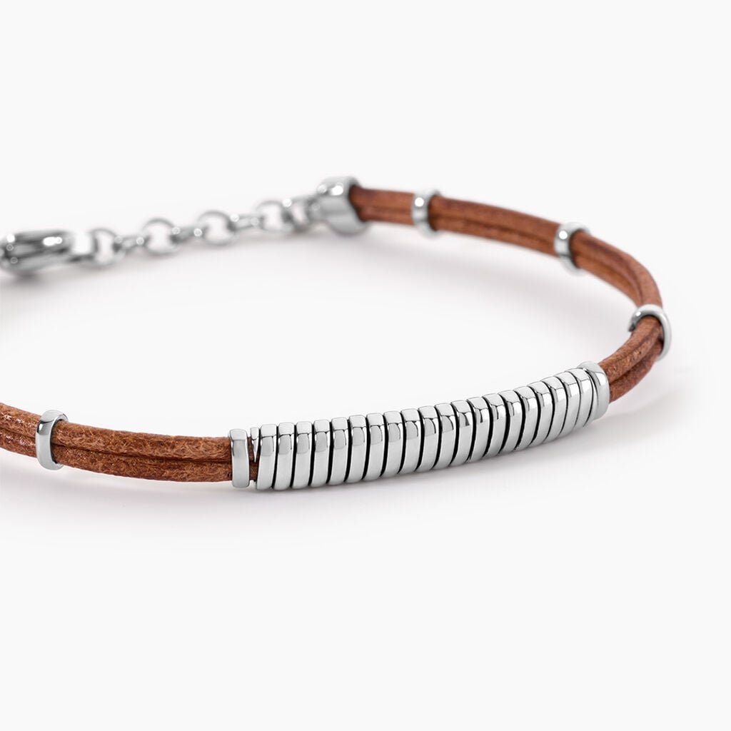 Bracelet Cuir De Vache Marron - Bracelets Cuir Homme | Histoire d&rsquo;Or