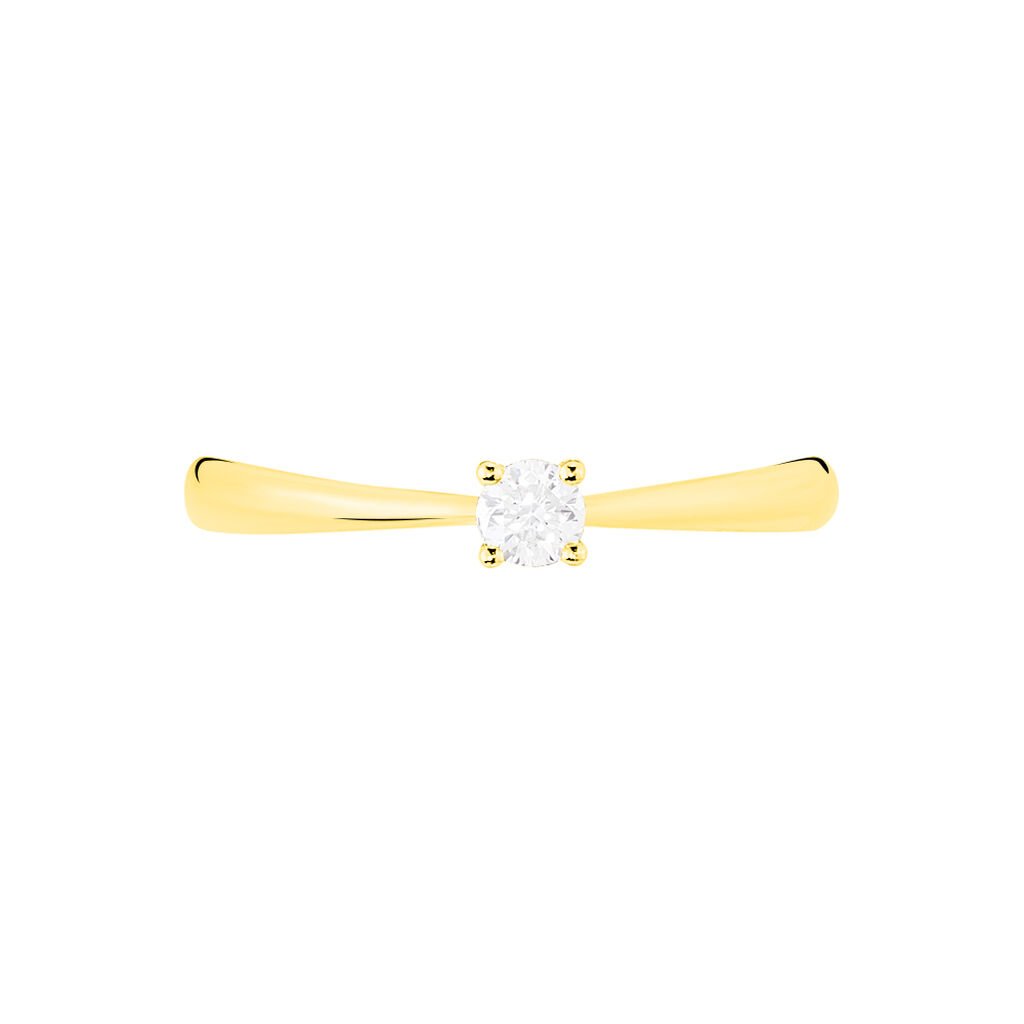 Bague Solitaire Victoria Or Jaune Diamant - Bagues solitaires Femme | Histoire d’Or