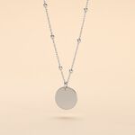 Collier Argent Blanc Mireio - Colliers Naissance Femme | Histoire d&rsquo;Or