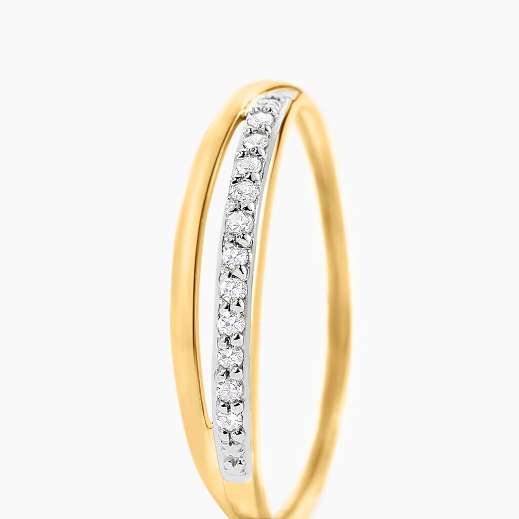 Bague Arslane Or Jaune Diamant - Bagues avec pierre Femme | Histoire d&rsquo;Or