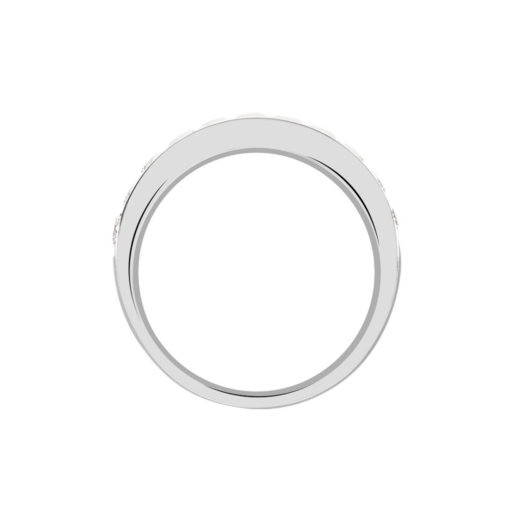 Alliance Valentine Or Blanc Diamant Synthetique - Alliances Femme | Histoire d’Or