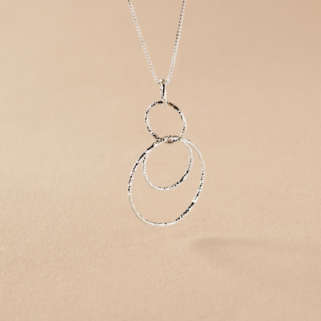 Collier Flaura Argent Blanc - Colliers fantaisie Femme | Histoire d&rsquo;Or
