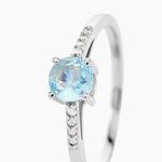 Bague Rio Argent Blanc Oxyde De Zirconium - Bagues solitaires Femme | Histoire d&rsquo;Or