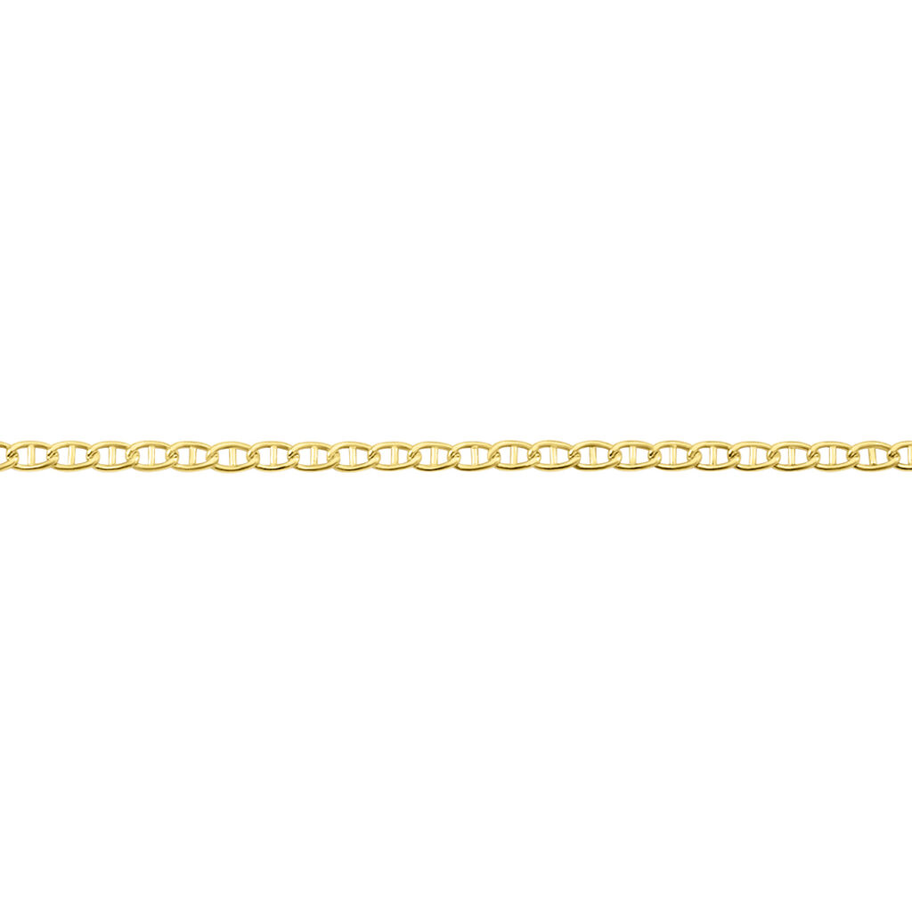 Collier Capucin Or Jaune Maille Marine Plate - Chaines Homme | Histoire d’Or