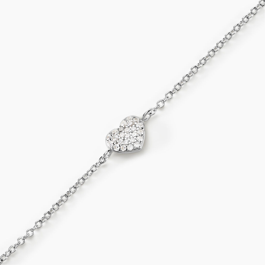 Bracelet Argent Blanc Deep In Love Oxyde De Zirconium - Bracelets Femme | Histoire d’Or
