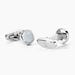 Boutons De Manchettes Jourdan Athos Acier Argenté Nacre - Boutons de manchette Homme | Histoire d’Or