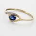 Bague Emotion Or Jaune Saphir Diamant - Bagues avec pierre Femme | Histoire d’Or