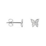 Boucles D'oreilles Puces Cadfan Argent Blanc Oxyde - Boucles d'oreilles fantaisie Femme | Histoire d&rsquo;Or