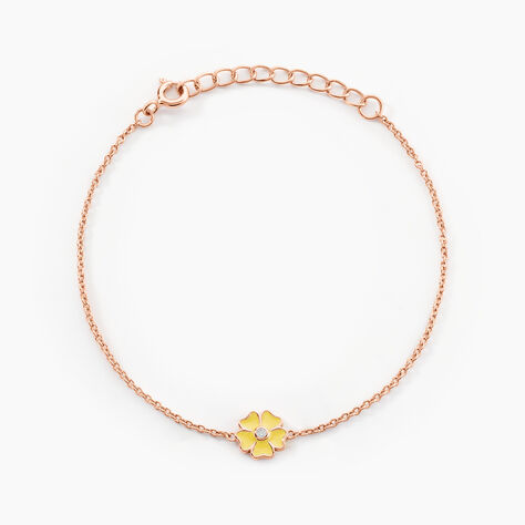 Bracelet Mimosa Argent Rose Oxyde De Zirconium - Bracelets Femme | Histoire d’Or