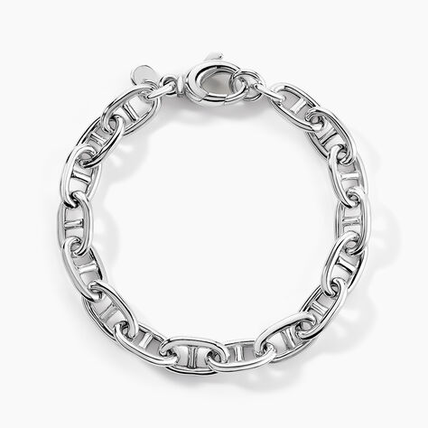 Bracelet Nazima Maille Marine Argent Blanc - Bracelets Femme | Histoire d&rsquo;Or