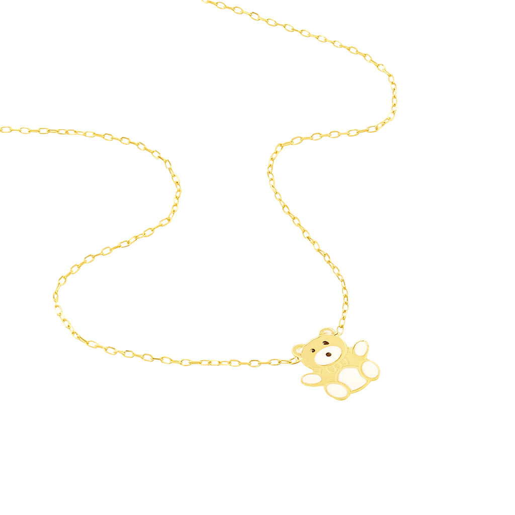 Collier Mae Ourson Or Jaune - Colliers Enfant | Histoire d&rsquo;Or