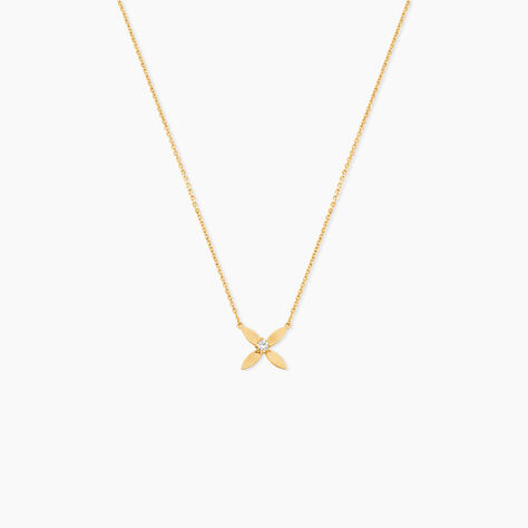 Collier Deodan Or Jaune Oxyde De Zirconium - F&ecirc;te des m&egrave;res Femme | Histoire d&rsquo;Or