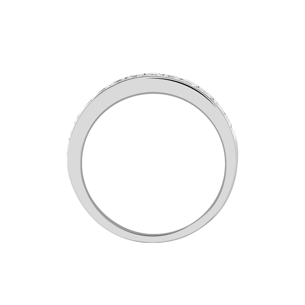 Alliance Valentine Or Blanc Diamant Synthetique - Alliances Femme | Histoire d&rsquo;Or