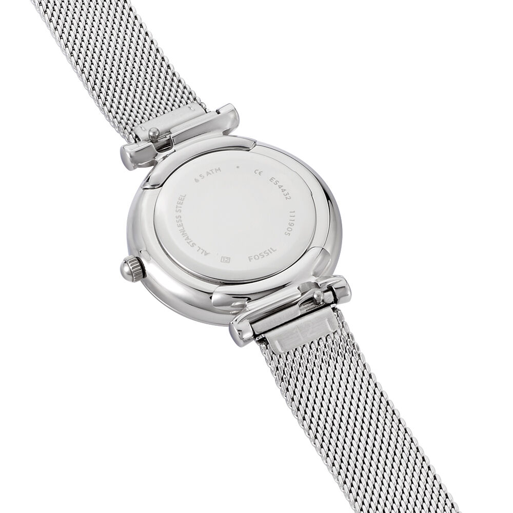 Montres Fossil ES4432 Acier Cliquet Blanc Ronde HIMFBQ26600 Histoire d Or