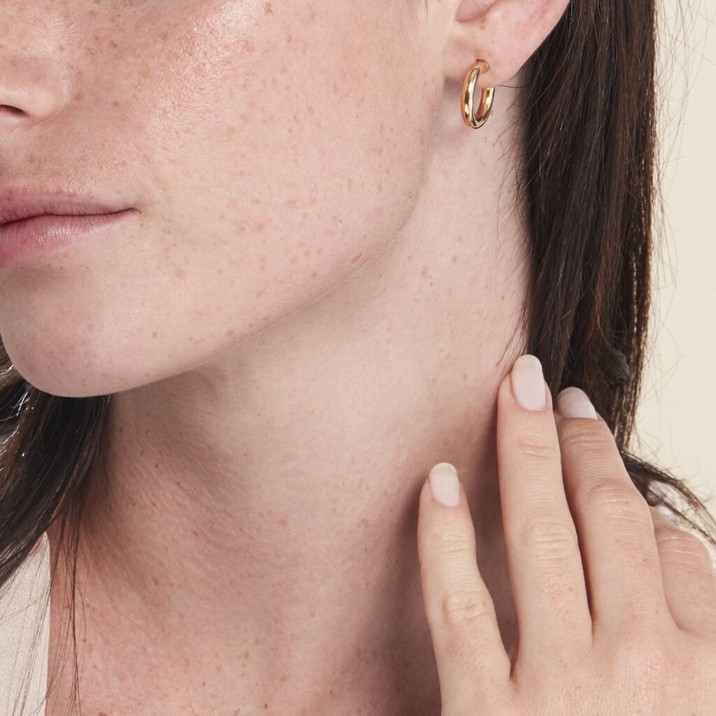 Créoles Ajania Or Jaune - Boucles d'oreilles créoles Femme | Histoire d’Or