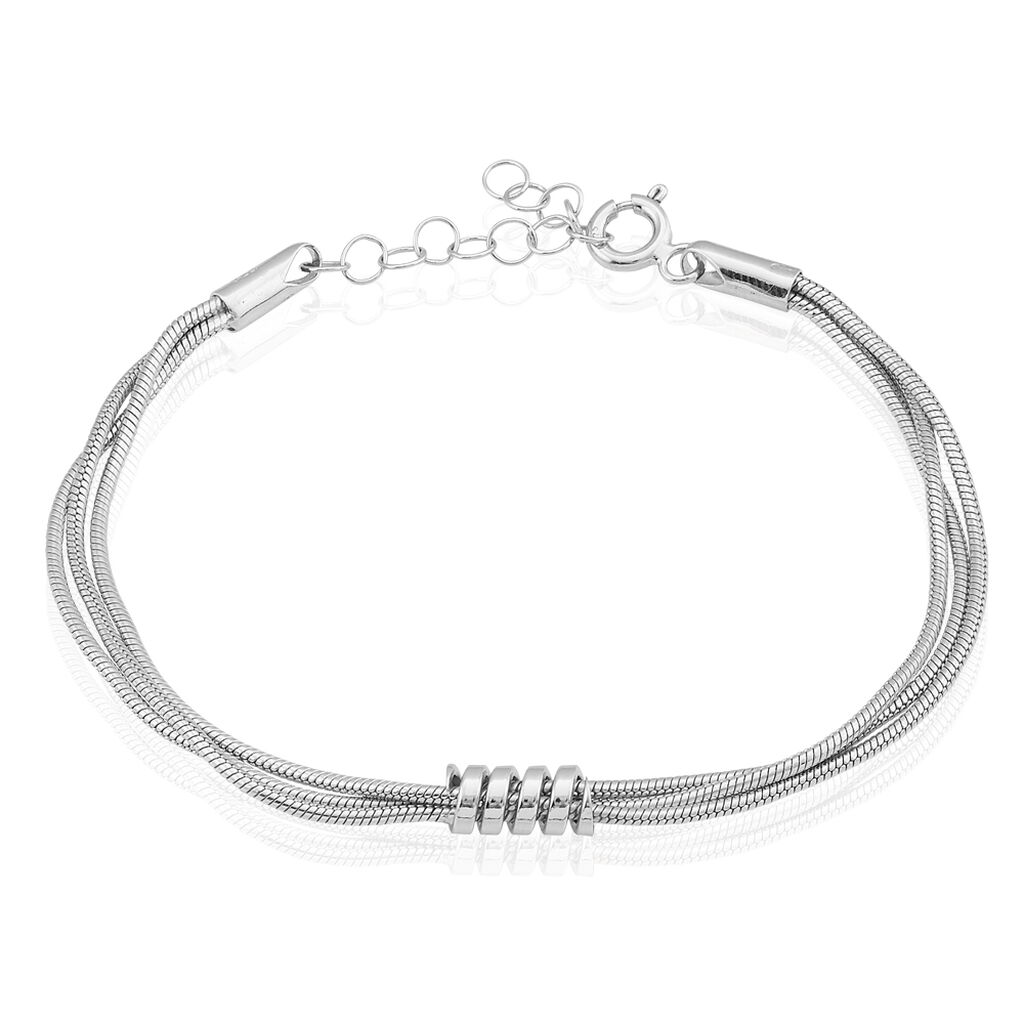 Bracelet Amaryllis Argent Blanc