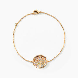 Bracelet Theolina Plaqué Or Jaune Oxyde De Zirconium - Bracelets Femme | Histoire d’Or