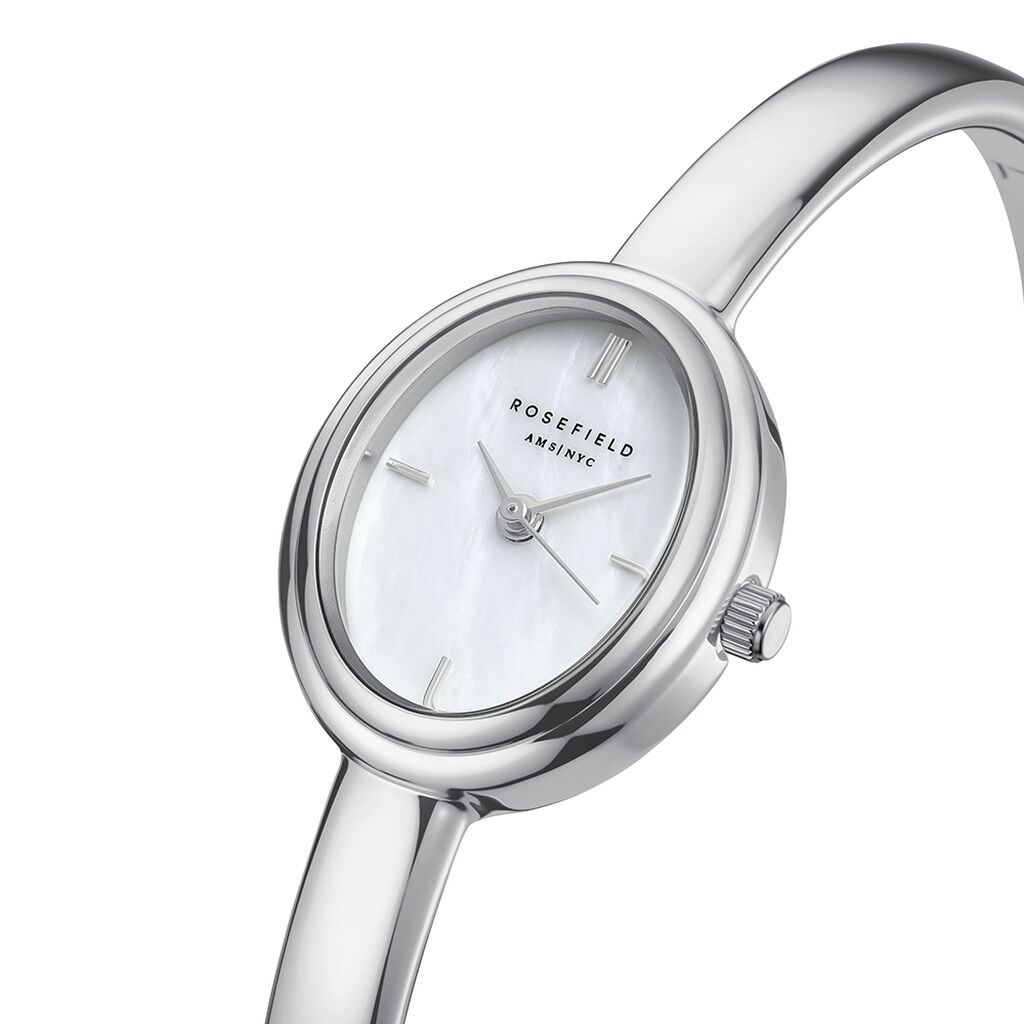 Montre Rosefield Studio Bangle Nacre Blanche - Montres Femme | Histoire d&rsquo;Or