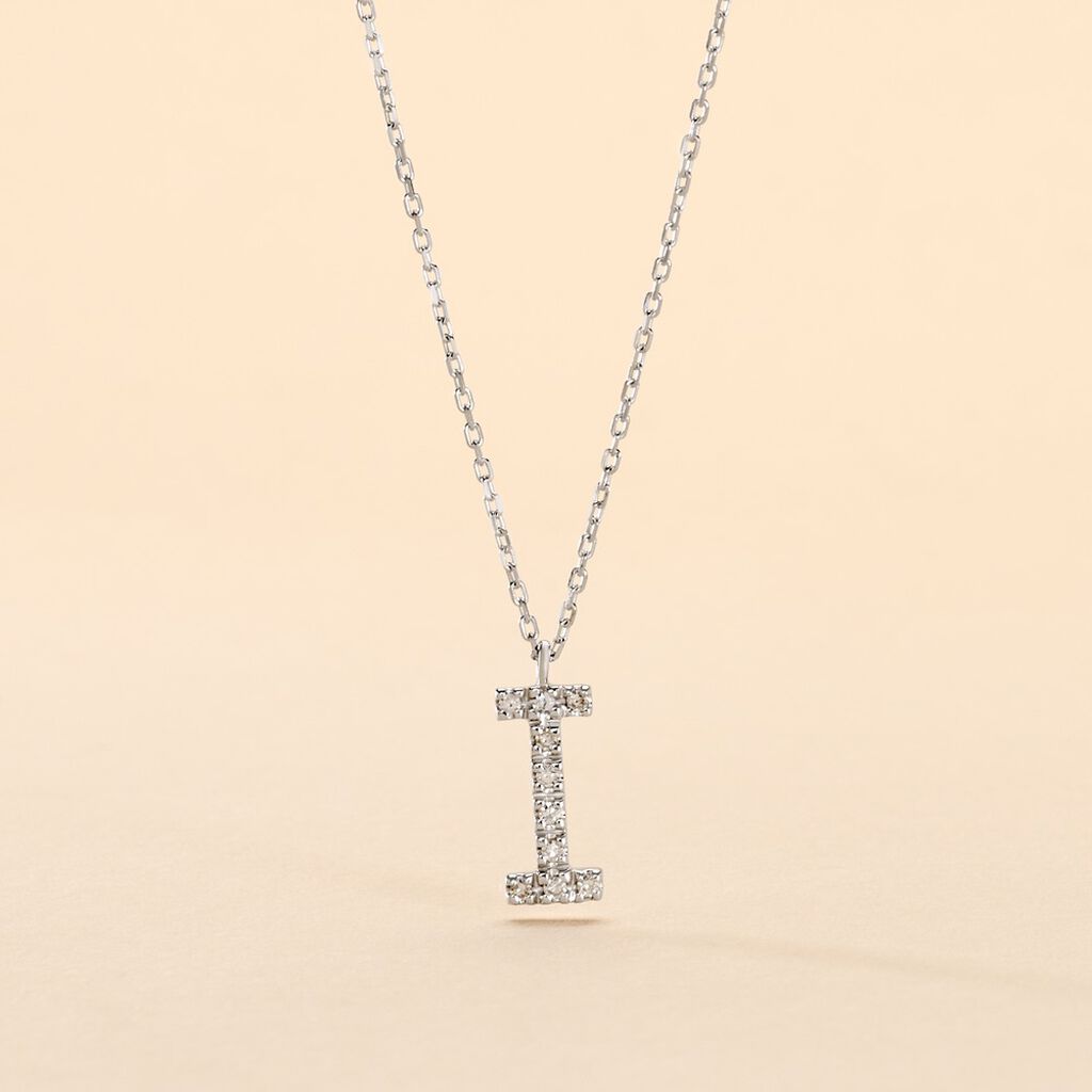 Collier Oran Or Blanc Diamant - Colliers Femme | Histoire d’Or