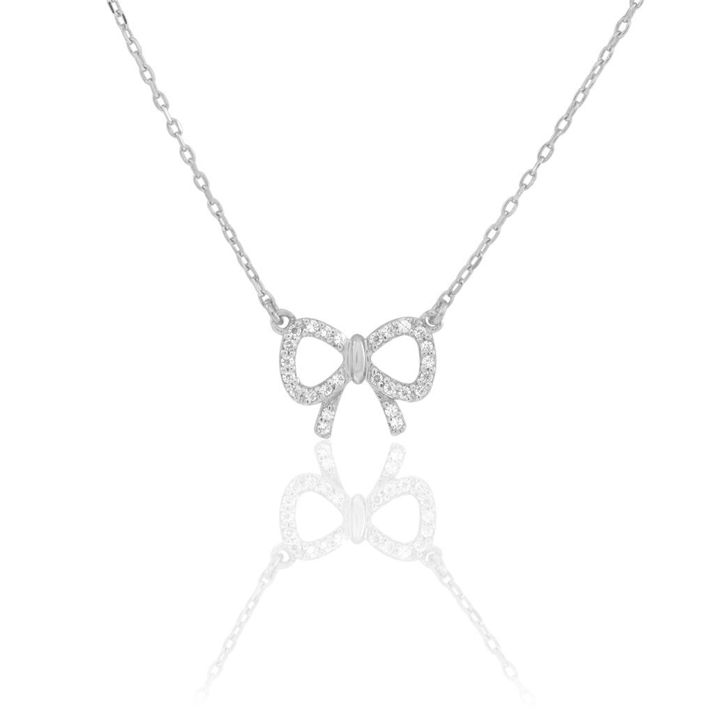 Collier Rezzan Argent Blanc Opale - Colliers fantaisie Femme | Histoire d’Or