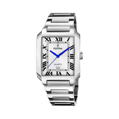 Montre Festina On The Square Blanc - Montres Homme | Histoire d’Or