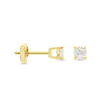 Boucles D'oreilles Puces Or Jaune Aphrodite Diamants - Clous d'oreilles Femme | Histoire d&rsquo;Or